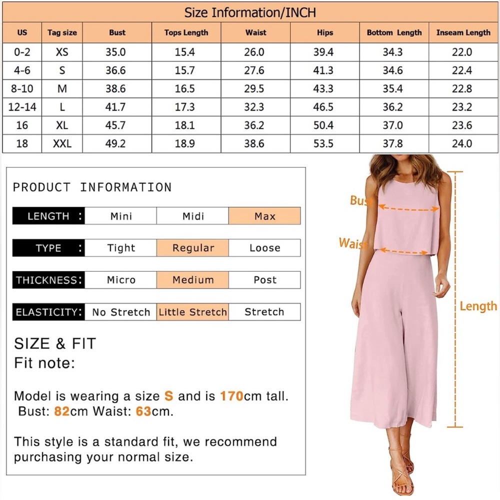 NWT Round Neck Crop Basic Top Cropped Wide Leg Pant Set Size Large - Picture 6 of 8